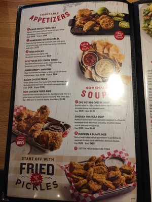 Menu photo 7 Cotton Patch Cafe San Angelo, TX