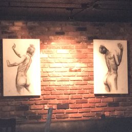 Some captivating artwork on one of the walls Some captivating artwork on one of the walls