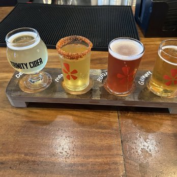 Treat O'Clock at Trinity Cider - Cider Flight - Yelp Events Near Me - Dallas, Texas Treat O'Clock at Trinity Cider - Cider Flight - Yelp Events Near Me - Dallas, Texas