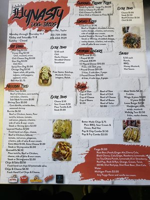 Menu photo 5 Dynasty Dogs And Tacos Taylor, MI