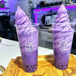 Kubo Coffee And Creamery - Ube Soft Serve Bubble Tea