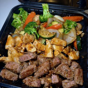 Byakko Teppan - Teppan New York steak and chicken plate - Teppanyaki Near Me - Las Vegas, Nevada Byakko Teppan - Teppan New York steak and chicken plate - Teppanyaki Near Me - Las Vegas, Nevada