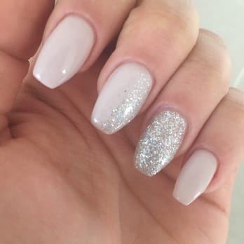 Inails - Fun accent nail with a nail fade for the middle finger. Super cute. Great job! - Nail Salons Near Me - South Elgin, Illinois