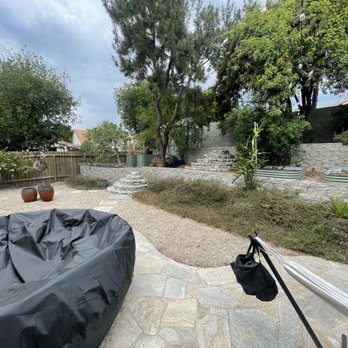 Artificial Grass Solution - Before. Dying plants against wall - Artificial Turf Near Me - Rancho Cucamonga, California