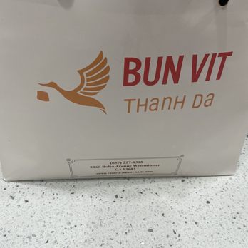 Bun Vit Thanh Da - Professional to go bag. - Vietnamese Near Me - Westminster, California Bun Vit Thanh Da - Professional to go bag. - Vietnamese Near Me - Westminster, California