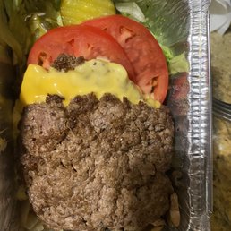 Burger in a bowl Burger in a bowl