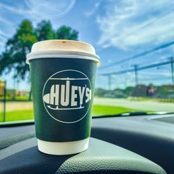 Huey’s Coffee - Quad shot latte breve