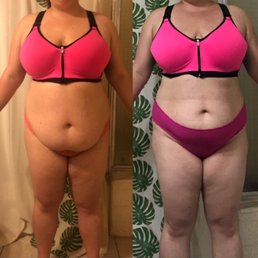 Left photo (before, 2/3/2020) - Right photo (down 26 lbs, 5/29/2020) Left photo (before, 2/3/2020) - Right photo (down 26 lbs, 5/29/2020)