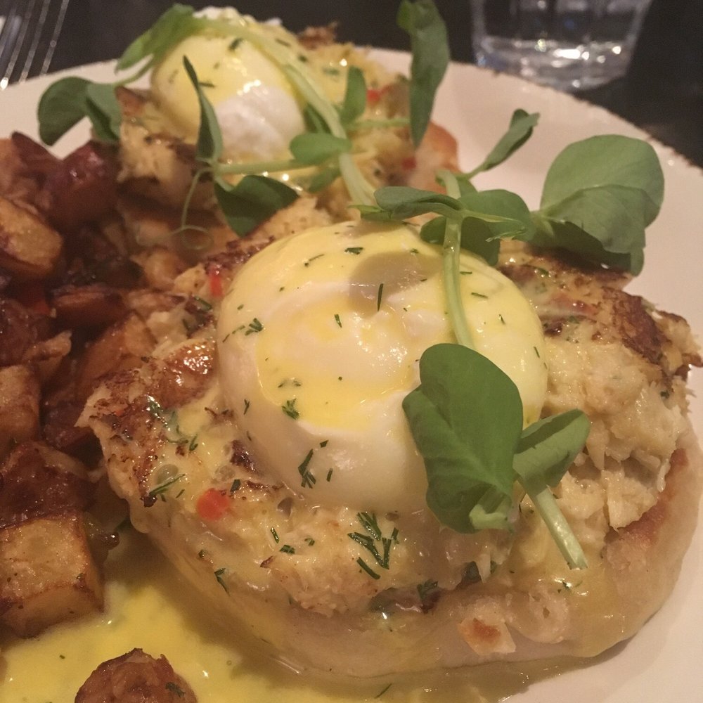 The Commoner - Crab Benedict ($18) - New American Near Me - Pittsburgh, Pennsylvania The Commoner - Crab Benedict ($18) - New American Near Me - Pittsburgh, Pennsylvania