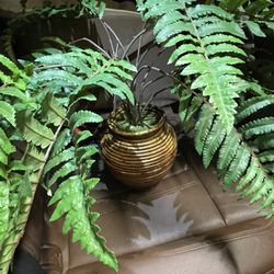 Golden Goose Thrift Shop - Artificial plant with neat pot