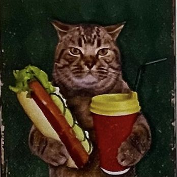 J’s Dog House - Sign inside - Hot Dogs Near Me