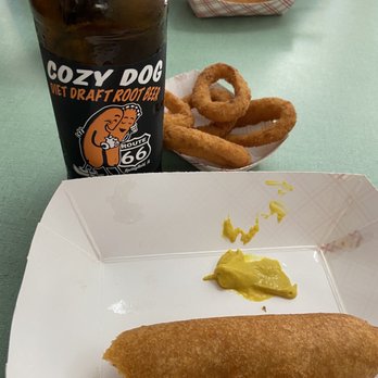 Cozy Dog Drive In - Cozy Dog, onion rings and craft root beer - Hot Dogs Near Me - Springfield, Illinois