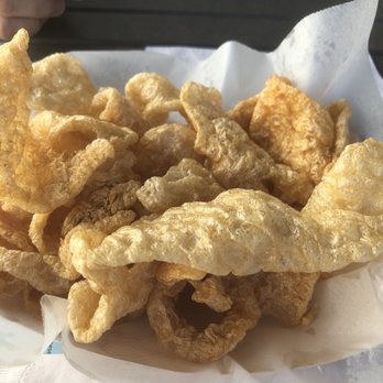 50/50 Taphouse - Pork rind appetizer (they're also great dipped in ranch dressing) - Burgers Near Me - Winchester, Virginia 50/50 Taphouse - Pork rind appetizer (they're also great dipped in ranch dressing) - Burgers Near Me - Winchester, Virginia