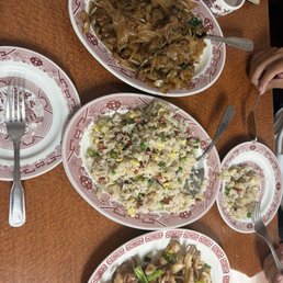Beef Chow Fun, Young Chow Fried Rice, & Salted Shrimp