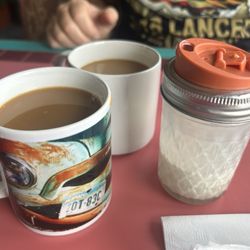Toodie’s Cafe & Gallery - Coffee and "creamer"