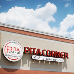 Exterior outside entrance of Pita Corner- Peachtree Corners - Peachtree Corners, Georgia Exterior outside entrance of Pita Corner- Peachtree Corners - Peachtree Corners, Georgia