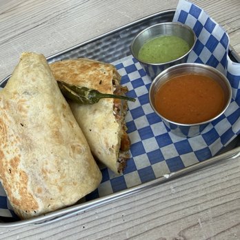 Sissy's Cafe - Breakfast Burrito with bacon, sausage, potatoes, cheese and salsa - Breakfast & Brunch Near Me - San Pedro, California