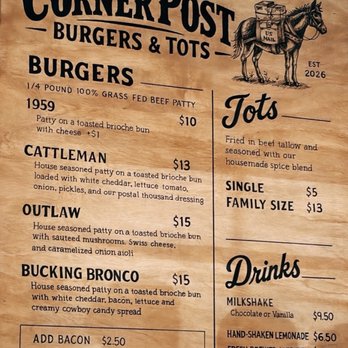 The Corner Post - Menu! - Burgers Near Me - Wildomar, California The Corner Post - Menu! - Burgers Near Me - Wildomar, California
