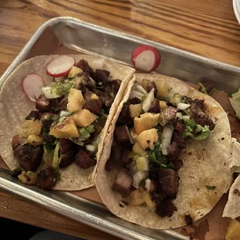 Hamilton Pork - (3) Al Pastor Tacos. $17 for an order of three dry-ass tacos - Barbeque Near Me - Jersey City, New Jersey Hamilton Pork - (3) Al Pastor Tacos. $17 for an order of three dry-ass tacos - Barbeque Near Me - Jersey City, New Jersey