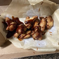 Domino's Pizza - Poorly prepared Honey Barbecue wings