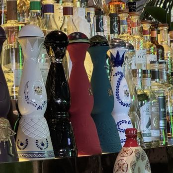 Javier's - Tequila galore displayed proudly. - Mexican Near Me - Newport Coast, California Javier's - Tequila galore displayed proudly. - Mexican Near Me - Newport Coast, California