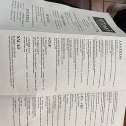9 Nine Thai Restaurant - Menu