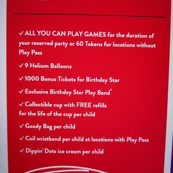 Chuck E. Cheese - Mega Super Star Birthday package (3 of 3) - Pizza Near Me - Reno, Nevada