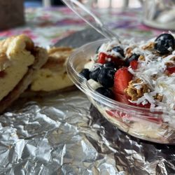 Talbot St Cafe - Bacon, Egg & Cheese Croissant. Açaí Bowl.