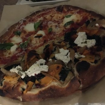 True Food Kitchen - Half butternut squash pizza and half margherita. You can split the pizza, but pricing is the most expensive one. - New American Near Me - Phoenix, Arizona True Food Kitchen - Half butternut squash pizza and half margherita. You can split the pizza, but pricing is the most expensive one. - New American Near Me - Phoenix, Arizona