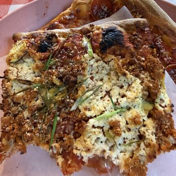 Meta Pizza - Chicken chorizo square slice - Pizza Near Me - Portland, Oregon Meta Pizza - Chicken chorizo square slice - Pizza Near Me - Portland, Oregon