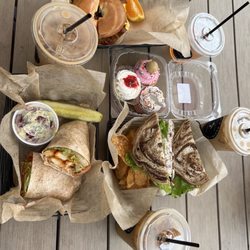 Kelly's Roots Cafe & Marketplace - I got the buffalo wrap. We all enjoyed our meals very much!