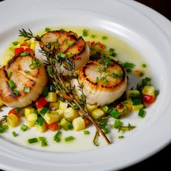 Harborview Bistro - Pan seared scallops