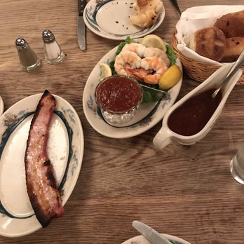 Peter Luger - Bacon and shrimp cocktail - Steakhouses Near Me - Brooklyn, New York Peter Luger - Bacon and shrimp cocktail - Steakhouses Near Me - Brooklyn, New York