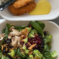Chicken tenders and build your own salad