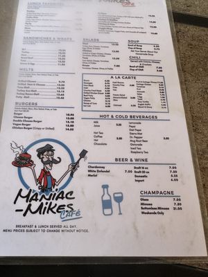 Menu photo 6 Maniac-Mikes Cafe Upland, CA