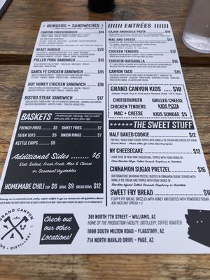 Menu photo 2 Grand Canyon Brewing Distillery Kingman, AZ Menu photo 2 Grand Canyon Brewing Distillery Kingman, AZ