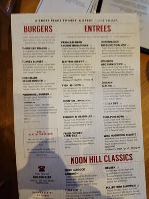 Menu photo 4 Noon Hill Grill Medfield, MA Menu photo 4 Noon Hill Grill Medfield, MA