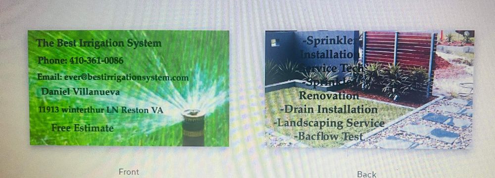 Slide of The Best Irrigation System