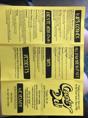 Menu photo 3 Country Deli Kill Devil Hills, NC