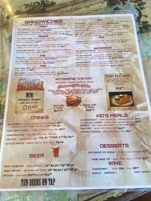 Menu photo 1 Aaron Schat's Roadhouse Bishop, CA Menu photo 1 Aaron Schat's Roadhouse Bishop, CA