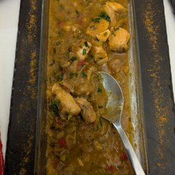 Momentos - Curried Salmon Served with White Rice