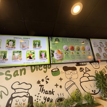 Coco Bomb - Menu board. - Desserts Near Me - San Diego, California