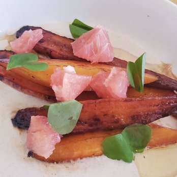 Cellar Door Provisions - Brined smoked carrots, ajo blanco, ugli fruit #kurmanphoto - New American Near Me - Chicago, Illinois