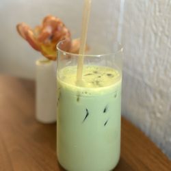 Iced Matcha with oat milk -- on Thursday, 2 April 2026 -- at Vessel Coffee Collaborative , a coffee shop
