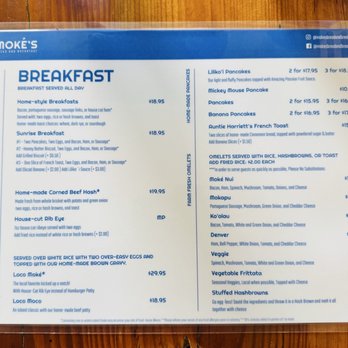 Moke’s Bread And Breakfast - Da Menu! - Breakfast & Brunch Near Me - Honolulu, Hawaii Moke’s Bread And Breakfast - Da Menu! - Breakfast & Brunch Near Me - Honolulu, Hawaii