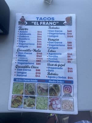 Menu photo 8 Tacos El Franc Tijuana, BCN Menu photo 8 Tacos El Franc Tijuana, BCN