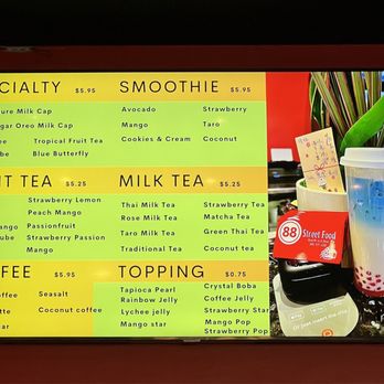 88 Street Food - Menu - Coffee & Tea Near Me - Richmond, Virginia 88 Street Food - Menu - Coffee & Tea Near Me - Richmond, Virginia