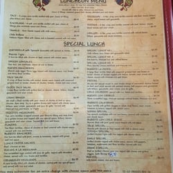 La Fiesta - Lunch Special Menu