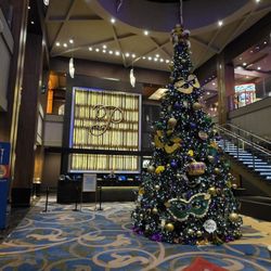 Palace Casino Resort - Palace Casino Resort & Casino Lobby w/ a fully decorated Mardi Gra tree up for the celebrations!