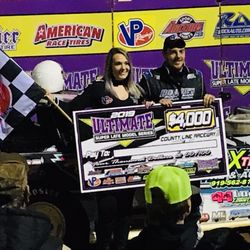 County Line Raceway - Dustin Mitchell winner of Late Model Race